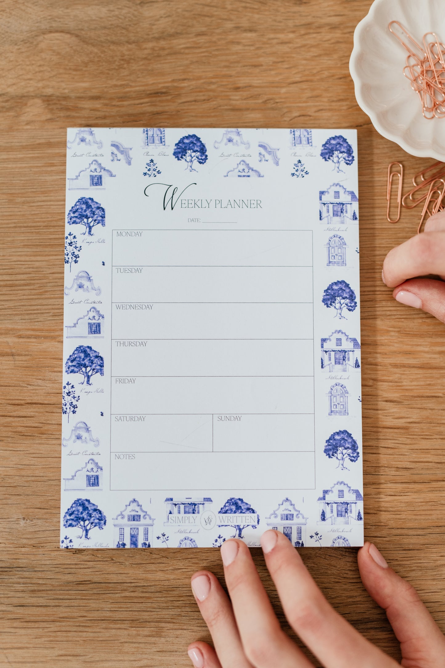 A5 Weekly Planner - Cape Dutch