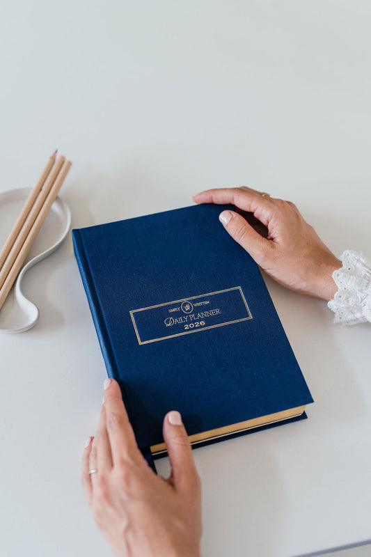 2026 Luxury Daily Planner - Navy